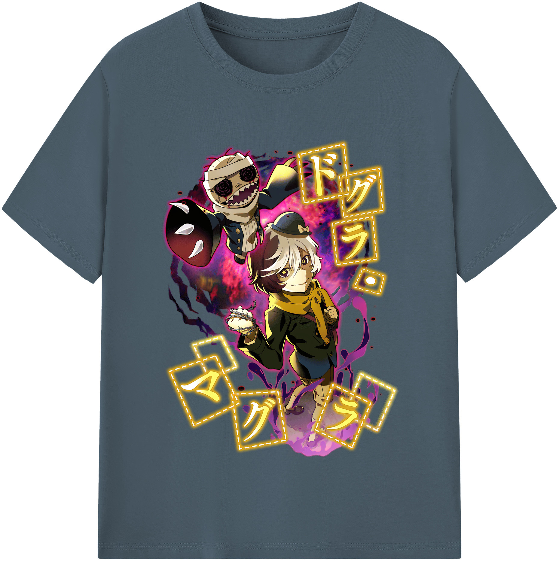 （画像用） 文豪ストレイドッグス Bungo Stray Dogs 綿100％半袖Tシャツ（フロントプリント）